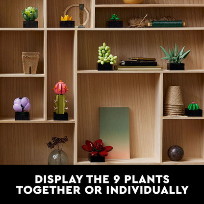 LEGO Botanicals Succulents - Artificial Indoor Plant Building Set for Home, Kitchen, Desk Decor Adults Ages 18+ - Gift for Birthdays - 10309