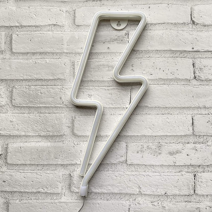 Lightning Shape Purple Neon Sign, Attivolife LED Art Decorative Lamp Cool Wall Decor for Home Room Christmas Wedding Bar Party Supplies