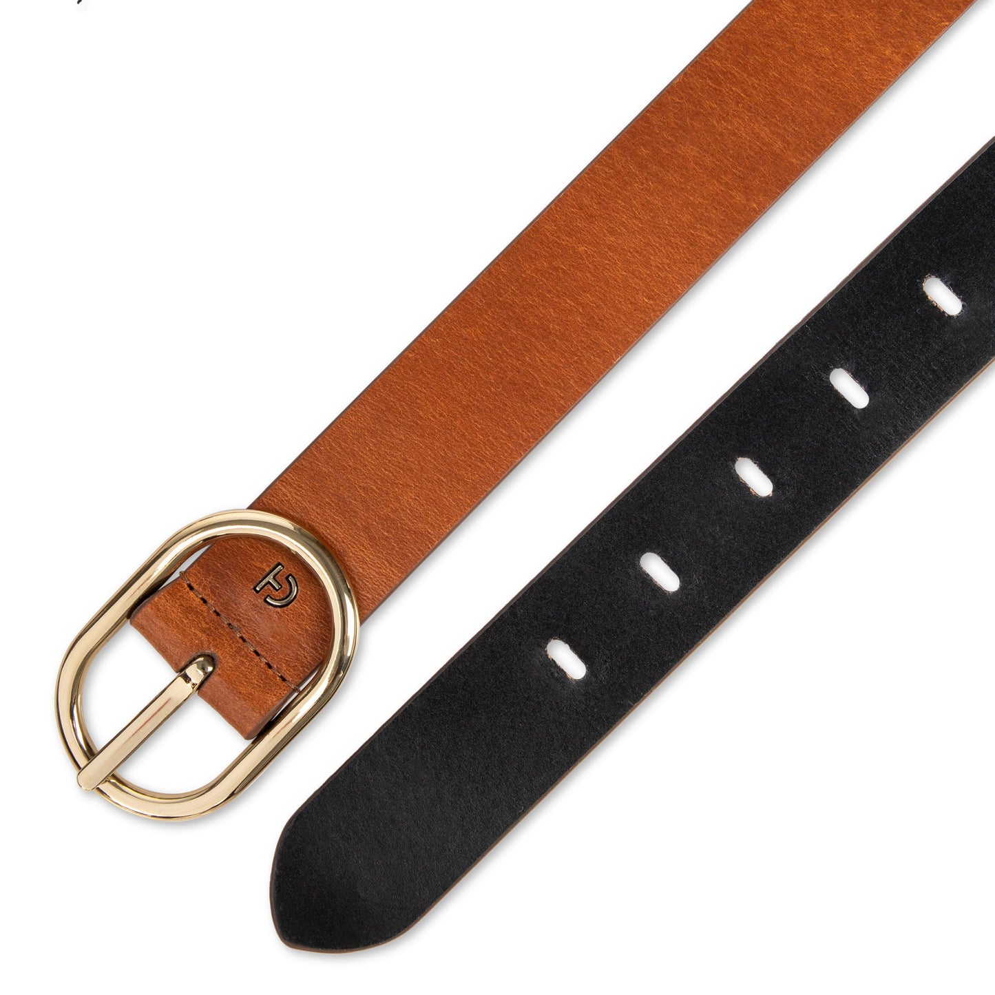 Cole Haan womens Two-in-One Reversible Leather Fashion Dress Belt for Jeans, Trousers and Dresses Tan/Black Medium