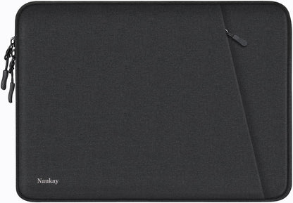 Laptop Sleeve Bag 14 inch, Shockproof Protective Computer Cover with Accessories Pocket, Portable Laptop Case Compatible for 14 inch MacBook Air/Pro, Dell, HP, Acer, Asus, Lenovo, Black