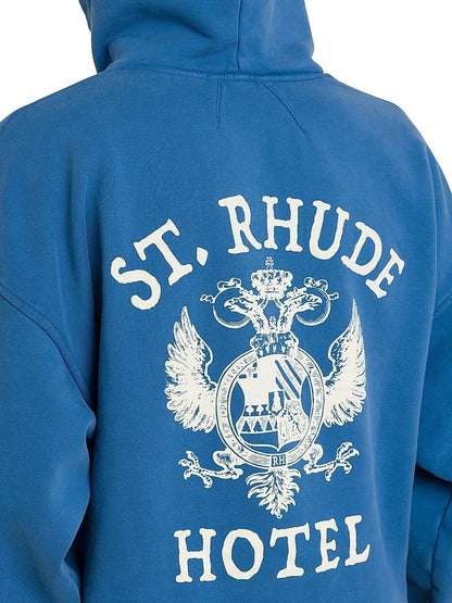Rhude, St. Rhude Seal Hoodie, X-Small, Royal Blue