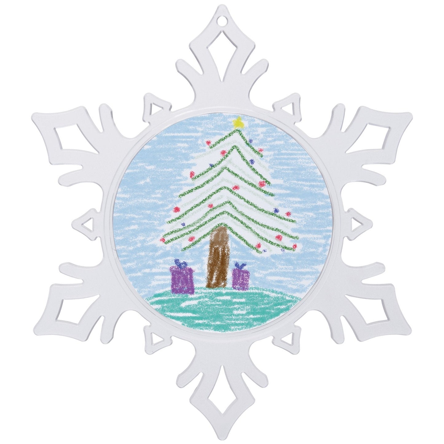Snapins Make Your Own Acrylic Craft Photo Snowflake Ornaments - Pack of 12