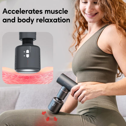 arboleaf Massage Gun Deep Tissue, Full-Metal Electric Portable Hand Held Massager Gun for Back, Body Sore Muscles, Pain Relief, Gifts, Office, Home, Athletes