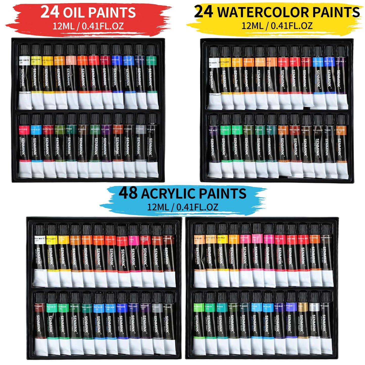 187Pcs Professional All-in-One Art Painting Kit with Aluminum & Beech Wood Easel, 96 Acrylic, Watercolor & Oil Paint Set, Complete Art Supplies Painting Set for Adults, Artists, Beginners