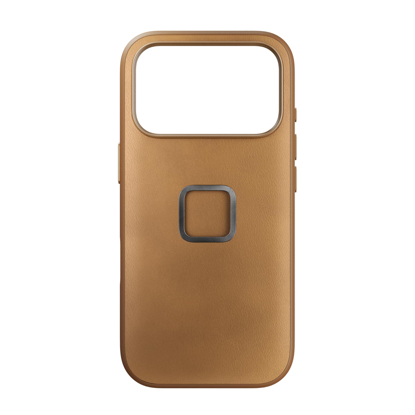 Peak Design Mobile Everyday Phone Case for iPhone 17 Pro, Charcoal, Slim Profile, Drop Protection, Weatherproof Fabric Shell, SlimLink Connects to Mobile Mounts & Gear Tan