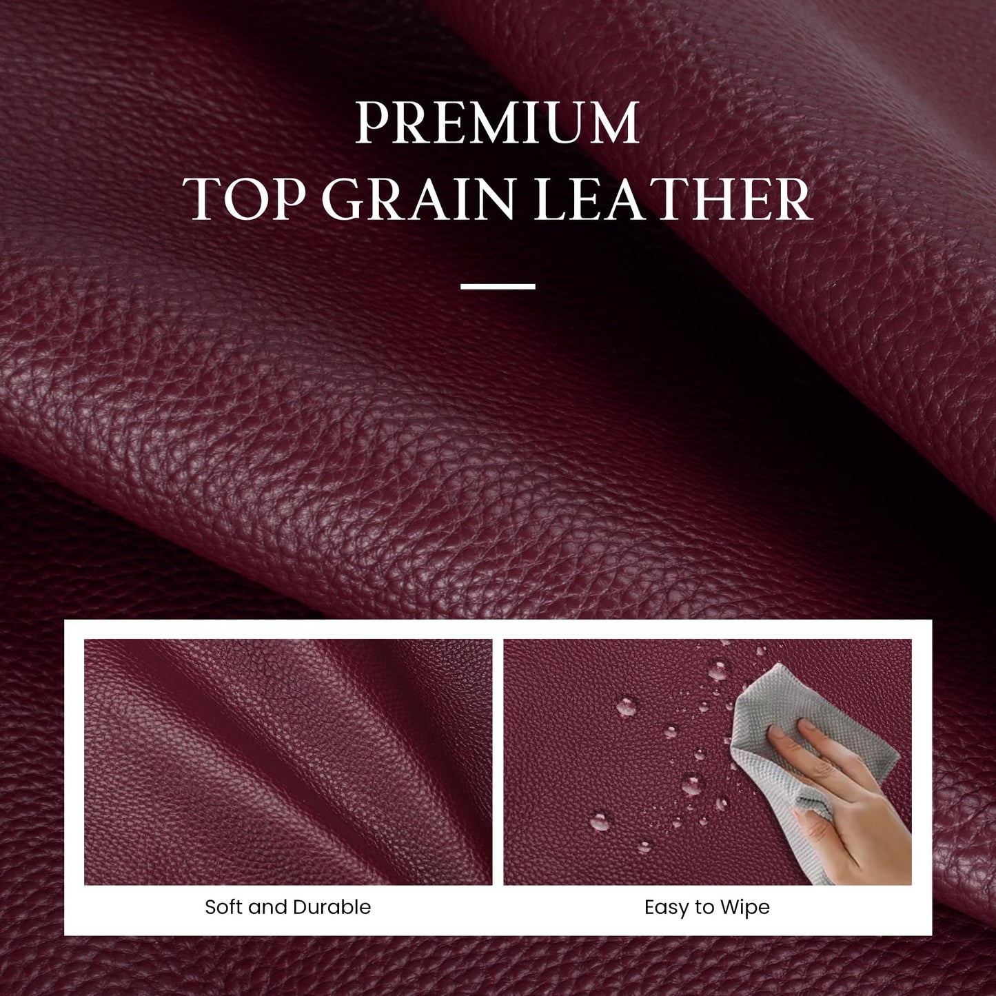 befen Genuine Leather Hobo Bags for Women, Soft Real Leather Women's Shoulder Bag Handbags, Shoulder Purse Designer Bags with Adjustable Strap for Daily Work Travel Fall Fashion, Burgundy