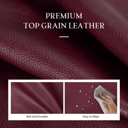 befen Genuine Leather Hobo Bags for Women, Soft Real Leather Women's Shoulder Bag Handbags, Shoulder Purse Designer Bags with Adjustable Strap for Daily Work Travel Fall Fashion, Burgundy