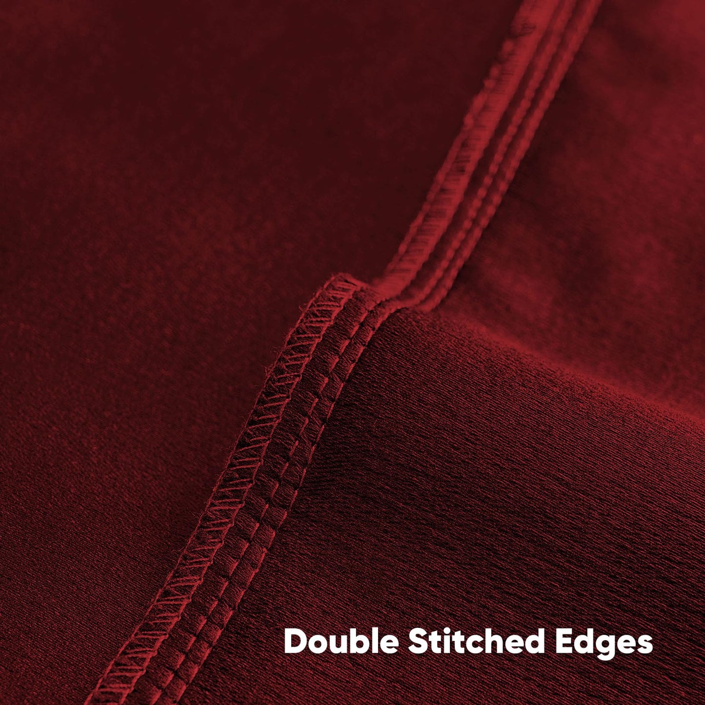 FUTEI Pack of 2 Chenille Decorative Throw Pillow Covers 18x18 Inch,Soft Cozy Faux Linen Textured Cushion Case,Farmhouse Home Decor for Couch Living Room,Red