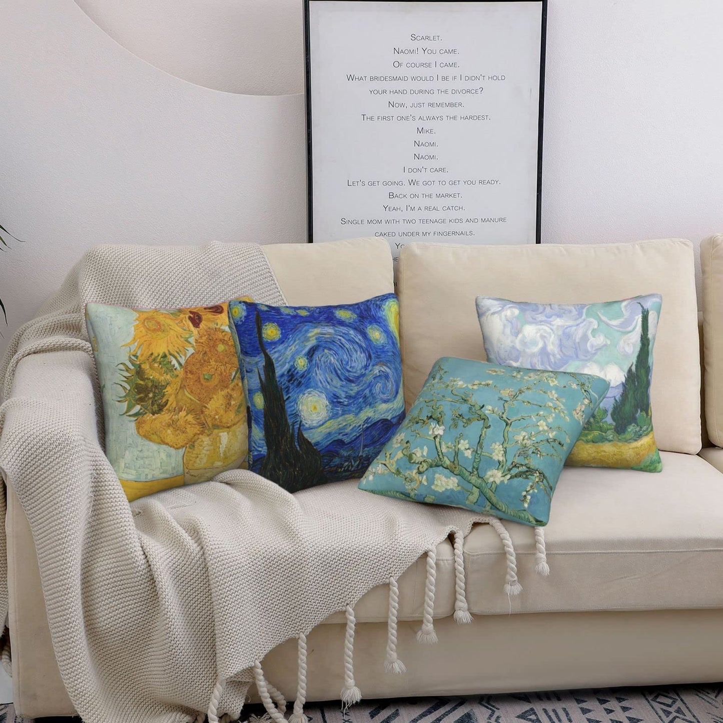 Worltoldb Christmas Bear Deer Throw Pillow Covers Set of 4 Winter Xmas Decorative Soft Linen Fabric Square Cushion Case for Room Bedroom Sofa Car 18x18 (506, 18"x18")