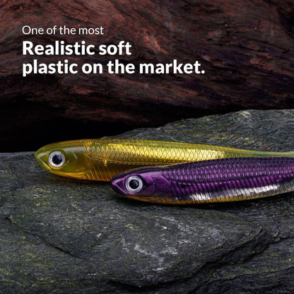 QualyQualy Soft Plastic Swimbait Paddle Tail Shad Lure Soft Bass Shad Bait Minnow Paddle Tail Swim Bait for Bass Trout Walleye Crappie - 2.75in, 3.14in, 3.94in, 5in