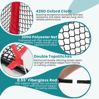 OLIXIS Golf Nets for Backyard, 10x7 ft Golf Practice Net with Frame, Outdoor & Indoor Dual-Use Sturdy for Hitting, Personal Driving Range for Home, Garage and Backyard, Black
