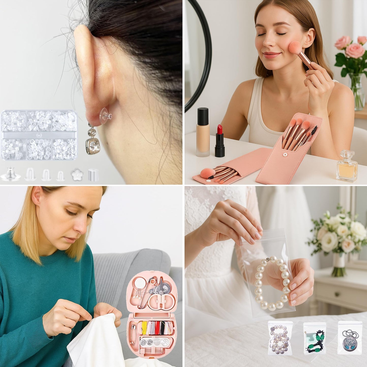 Emergency Kit for Women – Mini Emergency Kit with 50+ Essentials, Bridal & Wedding Day Survival Kit, Travel Safety Kit, Compact Women’s Emergency Kit
