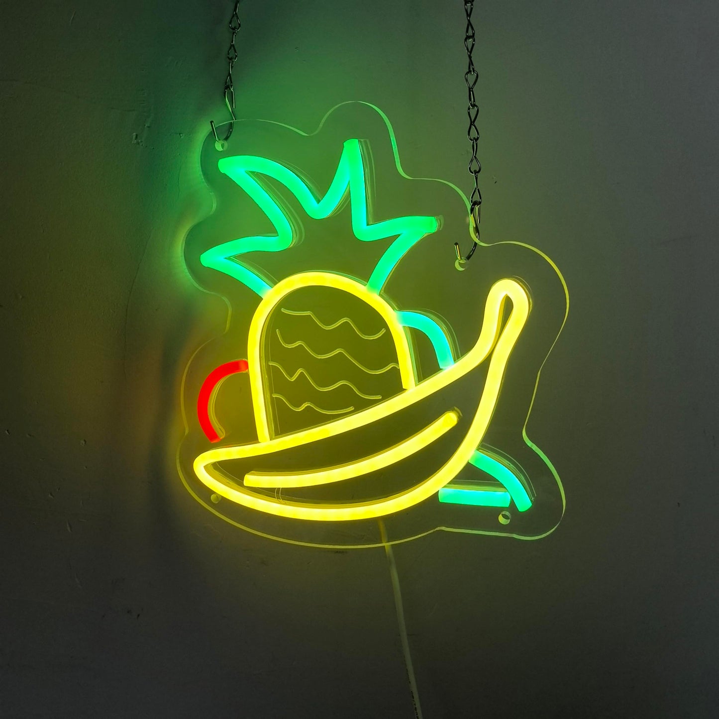 Pineapple Banana Neon Sign LED Pineapple Neon Signs for Wall Decor, Friut Theme Kids Room Bedroom Game Room Birthday Party Decorations Gifts for Kids