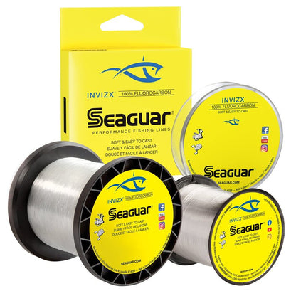 Seaguar Invizx 100% Fluorocarbon Fishing Line 4lbs, 1000yds - 04VZ1000