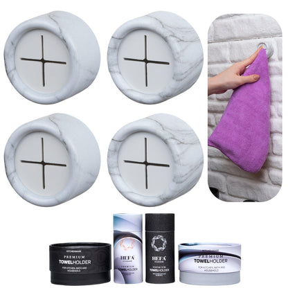 HEFA Towel Hooks, Towel Holder, Dish Towel Holder, Kitchen Organization, Kitchen Towel Hook, Kitchen Towel Holder, Hand Towel Holder, Kitchen Gadgets, Kitchen Essentials, Bathroom Accessories, 4 Pack