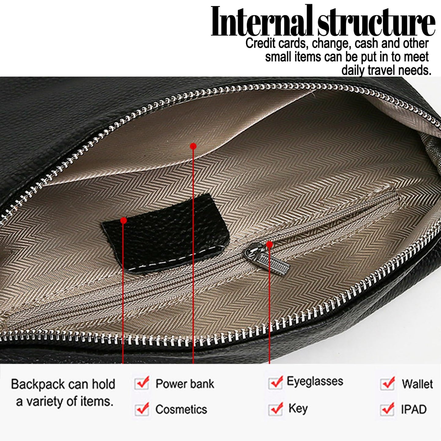 Genuine Leather Fanny Pack Crossbody Bags - Fashion Sling Purse Chest Belt Bum Bag for Women Travel Camping - Brown