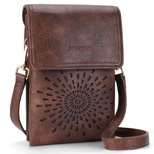 APHISON Small Crossbody Bags for Women Trendy, Leather Crossbody Phone Purses Handbags with Adjustable Strap