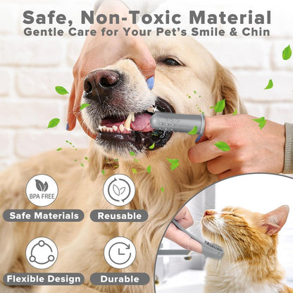 Augwind 6PCS Grooming & Bath Supplies for Dogs, Cats and Horses | Dog Washing Gloves | Dog Bath Brush | Dog Shower Brush | Pet Grooming Gloves | Dog Grooming kit | Pet Supplies (Grey)