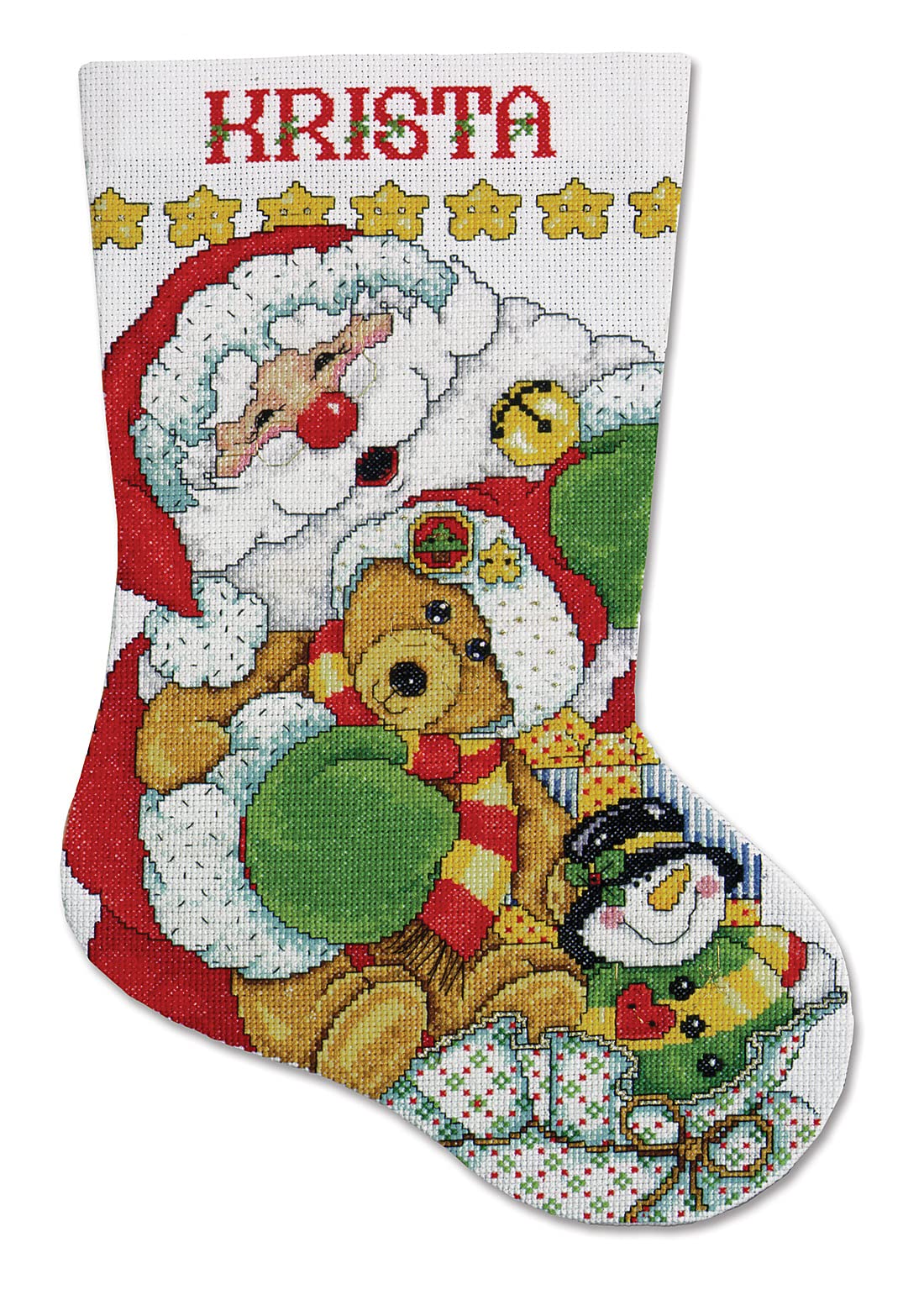 Santa Counted Cross Stitch Stocking Kit