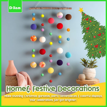 D-Xam 30 Pcs Colored Ping Pong Balls 40mm Table Tennis Ball, Plastic Ping Pong Balls for Games, Arts, Party, Pet Toys, DIY Activities