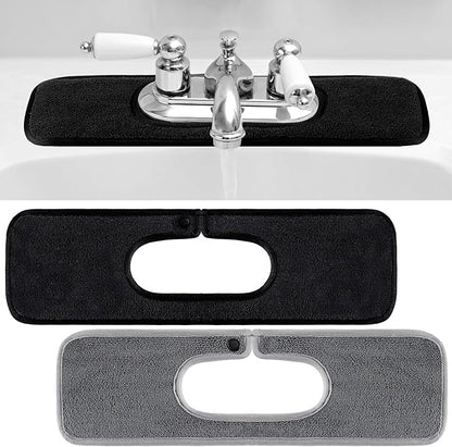 2 Pcs Faucet Mat for Kitchen Sink Splash Guard for Kitchen Sink Faucet Dish