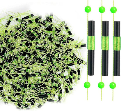Fishing Bobber Stops - Durable Float Stops with Glow Beads | Easy String Knots