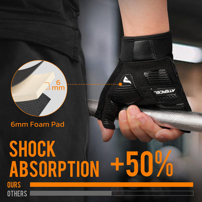 ATERCEL Gym Workout Gloves for Men and Women, Weight Lifting Gloves with Excellent Grip, Lightweight Fitness Gloves for Training, Cycling, Pull Ups, Exercise, Climbing, Rowing and Weightlifting