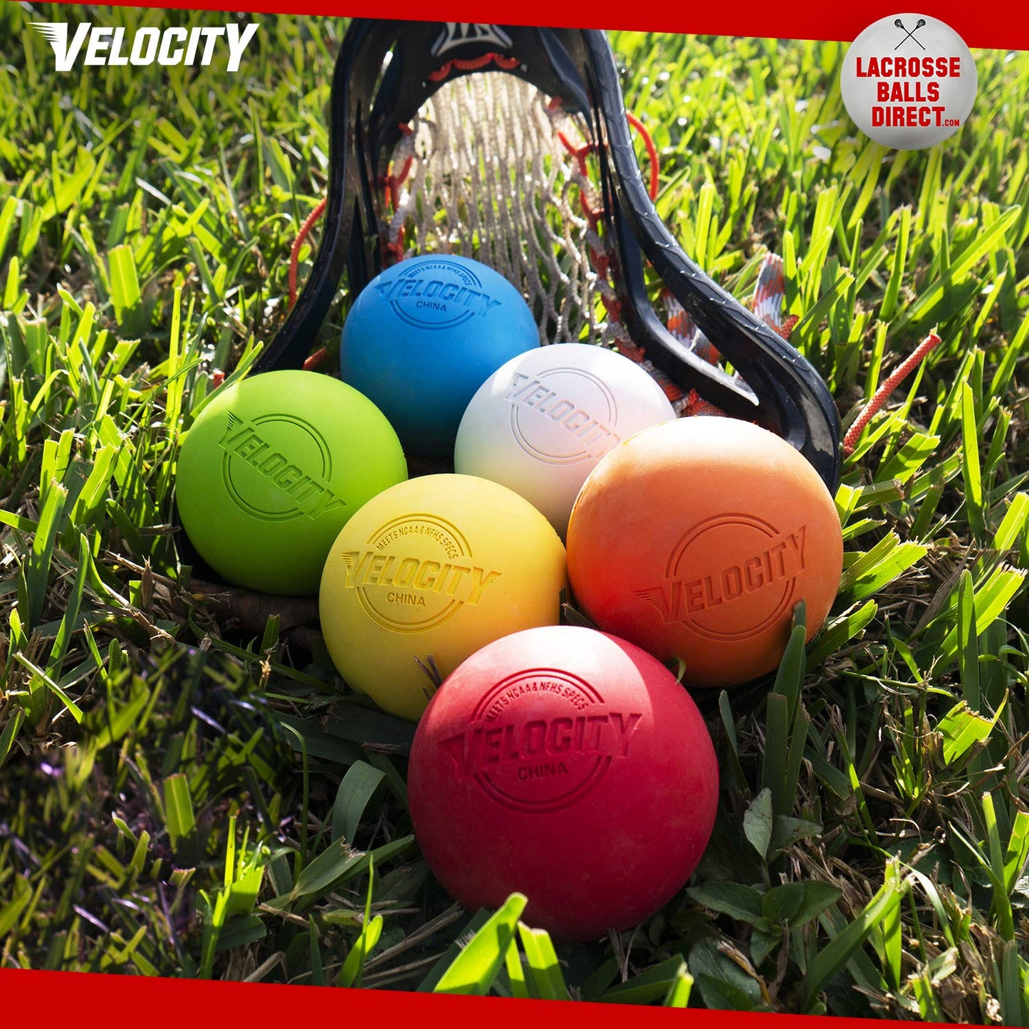 Velocity Practice Lacrosse Balls - 1, 2, 3, 6, 12, 18, 24, 36, 60 and 120 Packs - Official Size and Weight - Pink