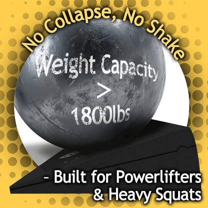 Squat Wedge Height-Adjustable Slant Board: 2Pcs Wide Wedges for Weightlifting Leg Glute Workout Improve Strength and Mobility for Gym Home