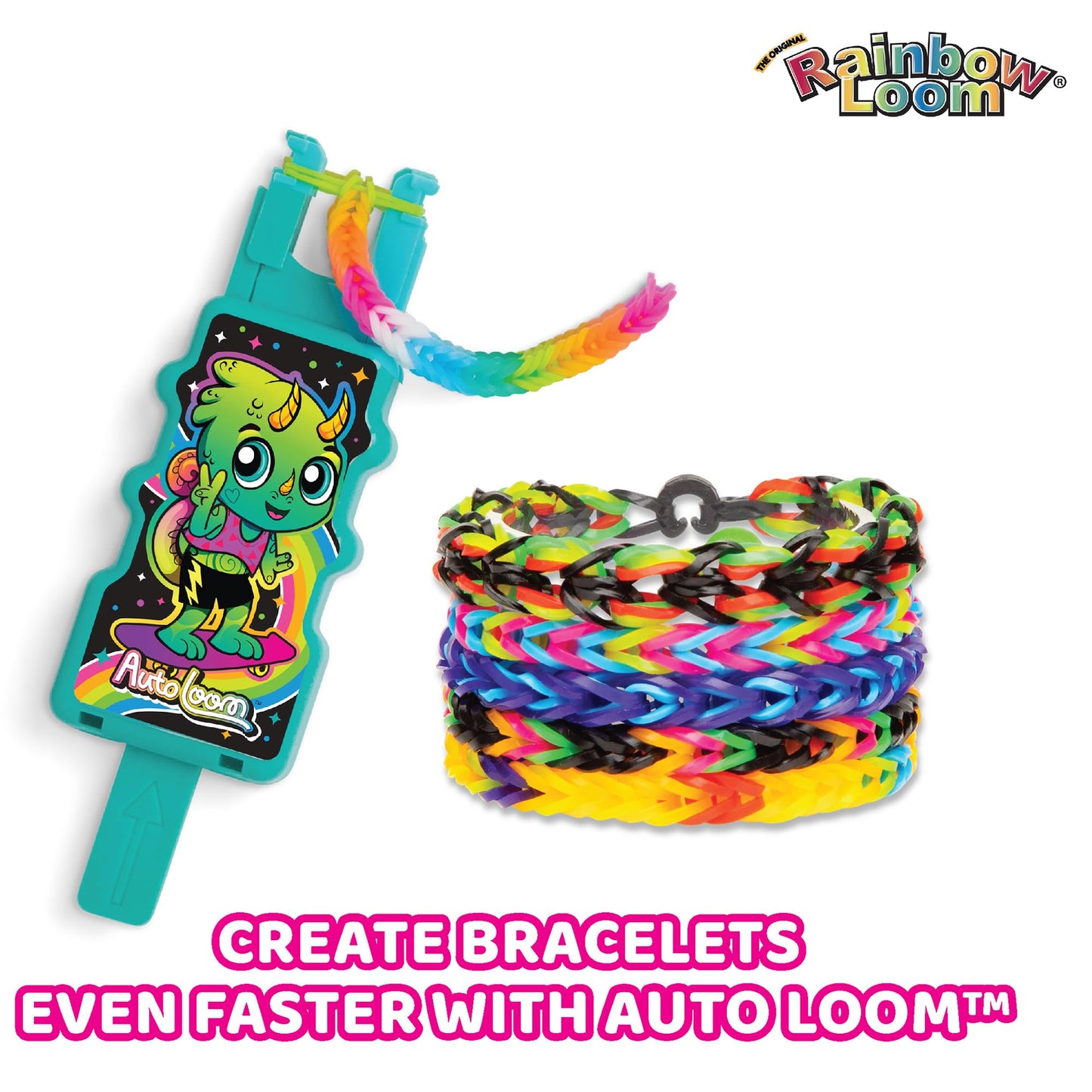 Rainbow Loom: 11,000 Neon Bands AutoLoom Refill Mega Pack + AutoLoom Tool, 22 Bright Colors – Ultimate DIY Bracelet & Jewelry Making Kit for Kids 7+