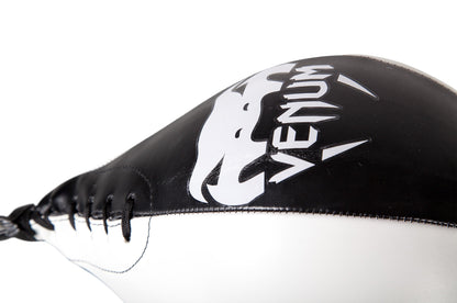 Venum Skintex Leather Speed Bag, Black/Ice, Medium