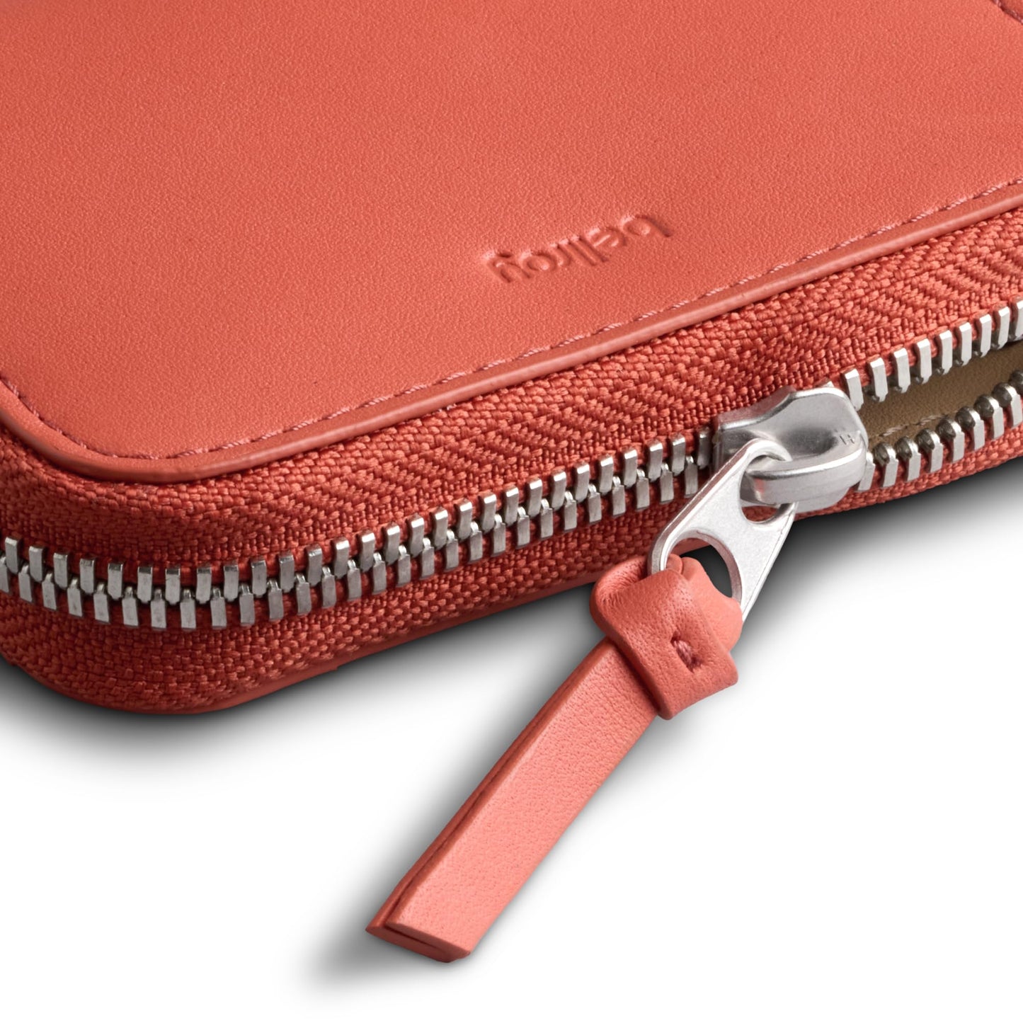 Bellroy Folio Piccolo (small leather zip wallet for men and women, with storage for cards, coins and keys) - BloodOrange