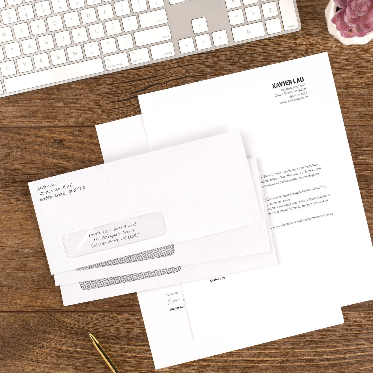 Mead #10 Envelopes, Letter Size, 4-1/8" x 9-1/2", Security Printed Lining for Privacy, Press-It Seal-It Self Adhesive Closure, Left Viewing Window Mailing Envelopes, 500 Count (742022)