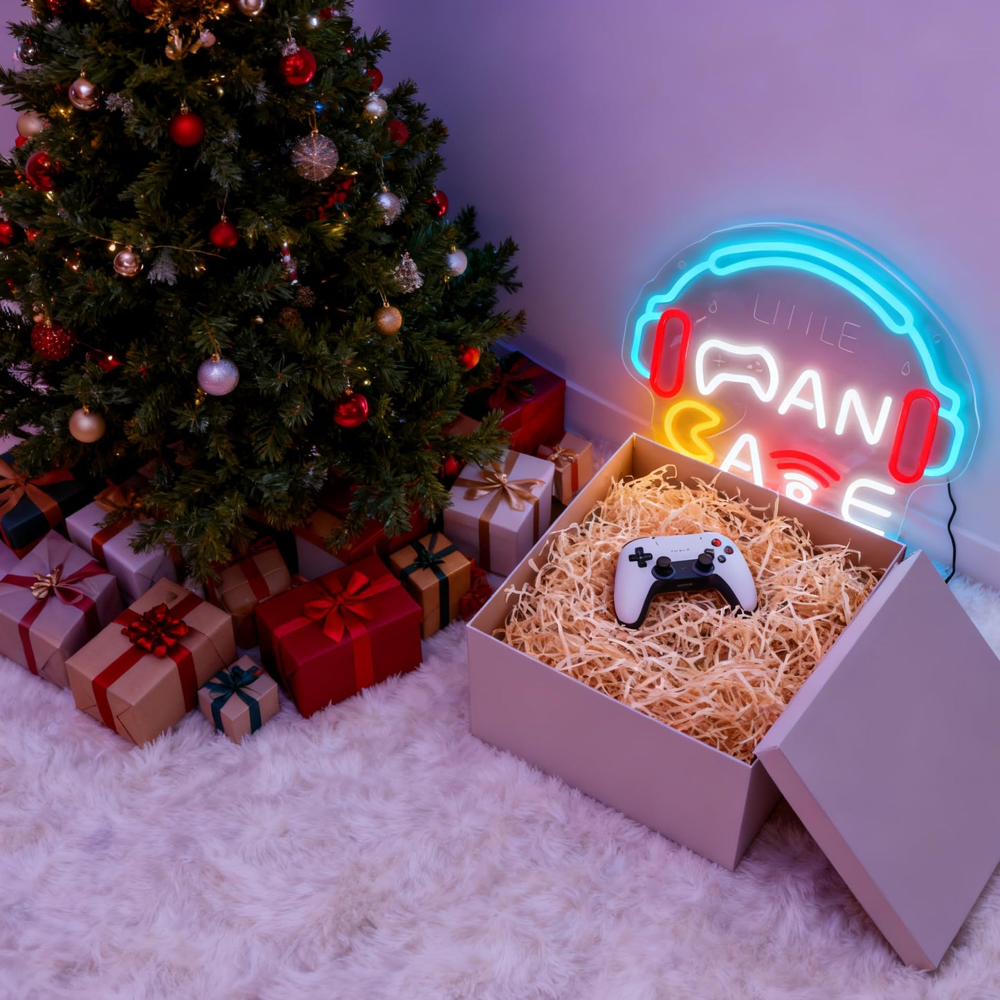 Neonawall Man Cave Neon Sign for Wall Decor Light Up Business Led Sign Boys Birthday Party Signs Led Decorative Night Signs Game Room Decorations Christmas Party Gifts for Husband Boys Playing Room