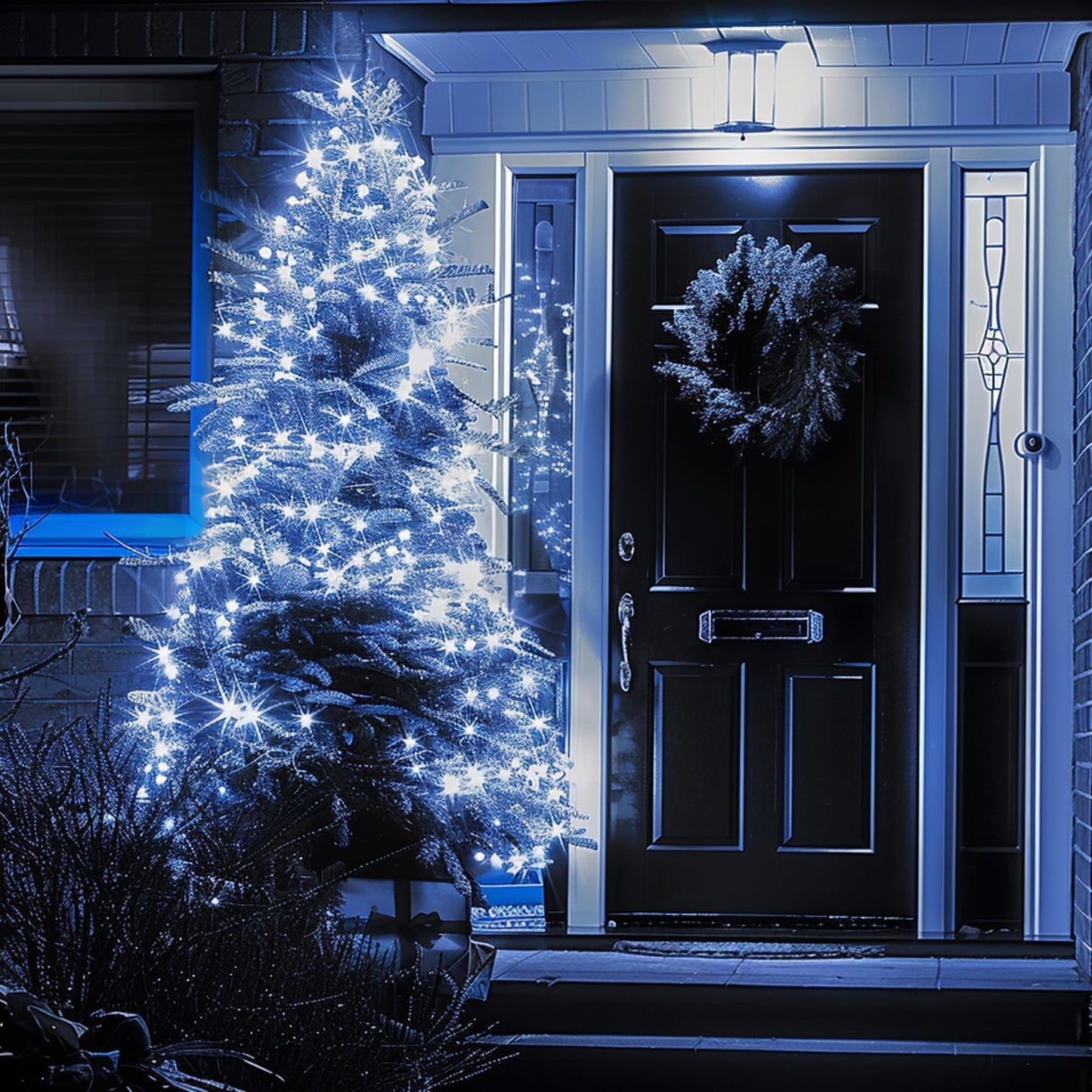 TW SHINE C6 Christmas String Lights, 200 LED 66 FT, 8 Modes, Waterproof, Connectable, White