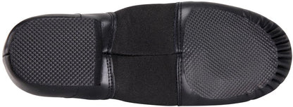 Linodes (Tent Leather Upper Jazz Shoe Slip-on for Women and Men's Dance Shoes Black 10M
