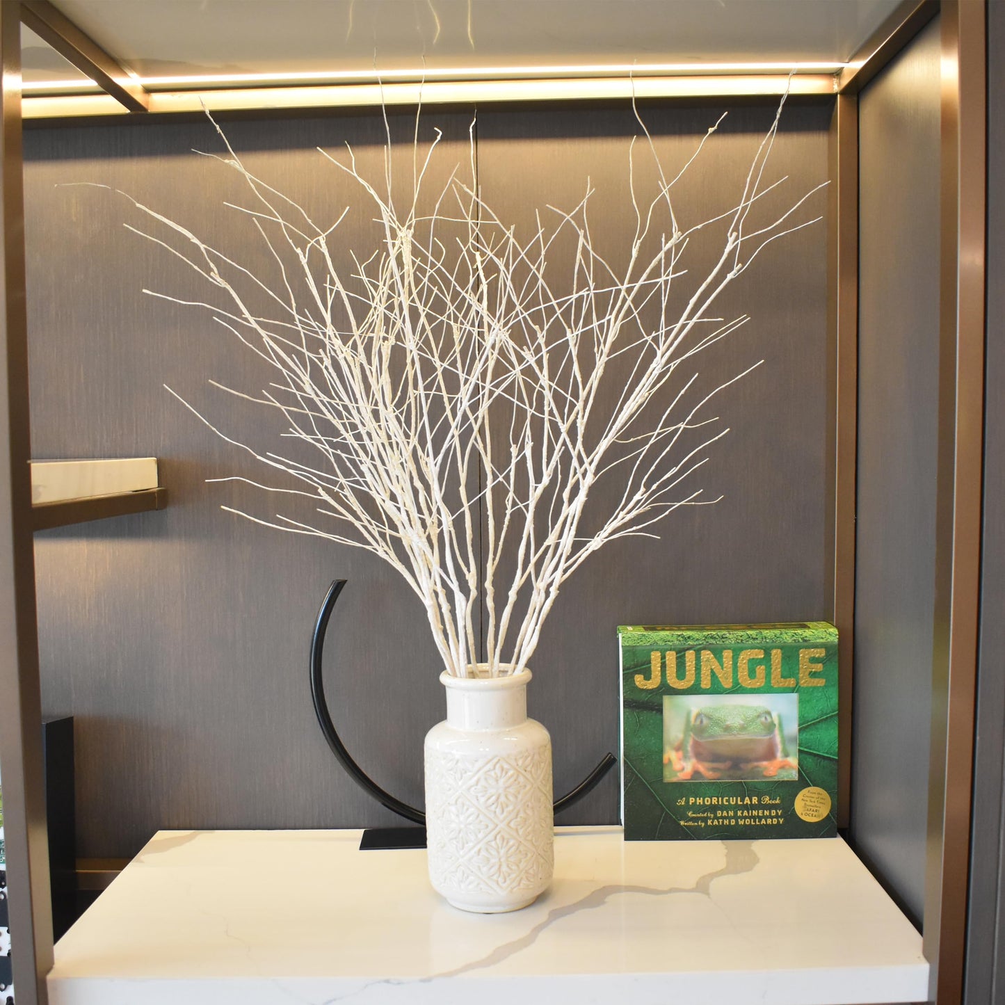 VANTREE 10 PCS Artificial Branches Curly Willow Branches Olive Branches for Vases,30.7 Inches Faux Branches Decorative Branches Sticks for Flower Arrangements,Decorative Plants for Wooden Vase Decor