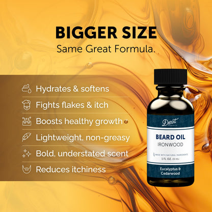 Detroit Grooming Beard Oil | Hydrating & Nourishing Formula with Vitamin E • Corktown Scent (1 oz)