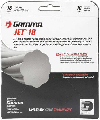 Gamma Sports AMP JET 18g String - Blue