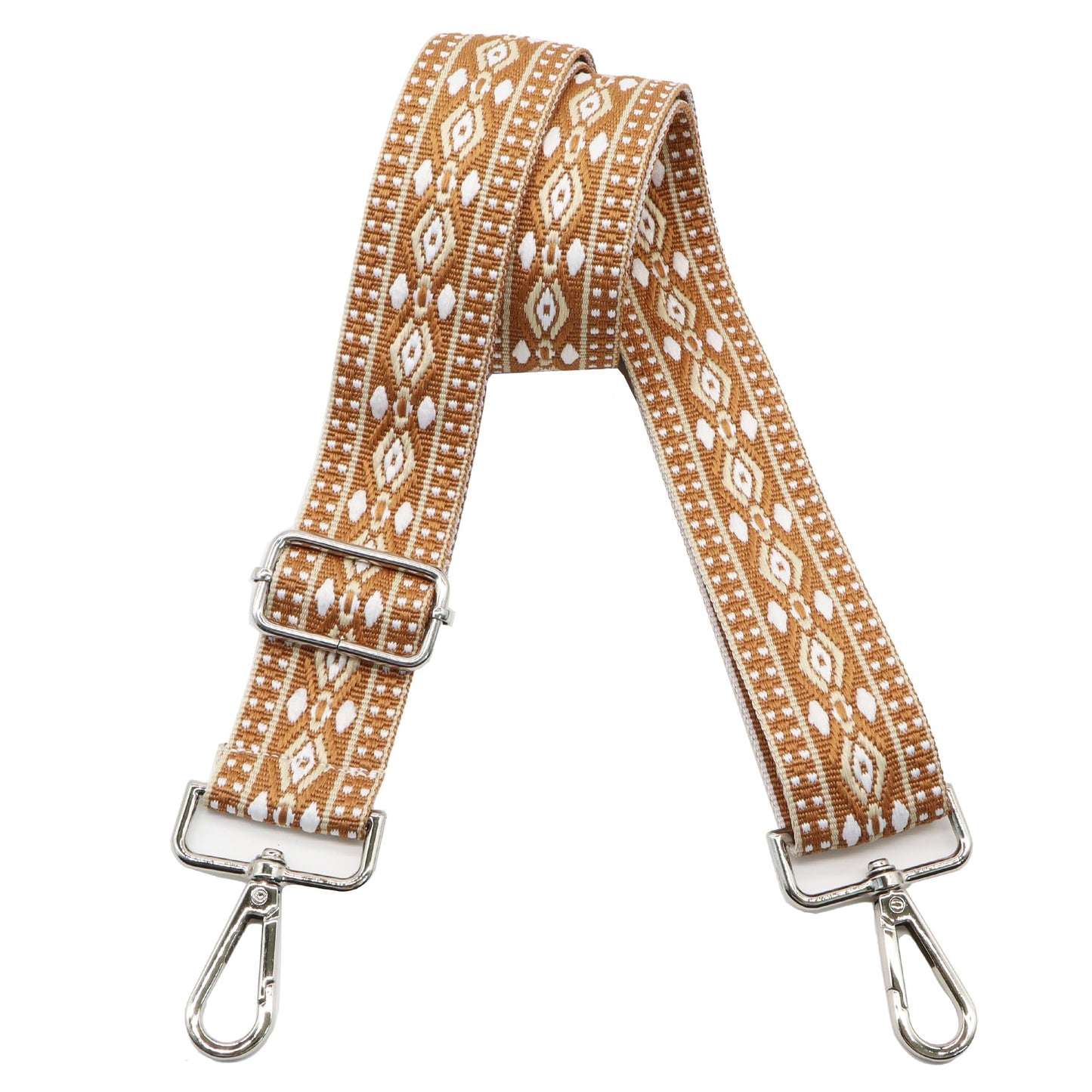 LEMEDE Purse Strap Adjustable Replacement Crossbody Bag Straps Retro Jacquard Embroidery Shoulder Straps for Shoulder Bag