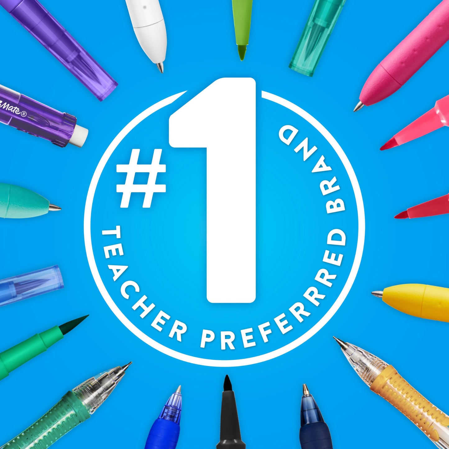 Paper Mate Flair Felt Tip Pens, Medium Point (0.7mm), Black, 12 Count - Teacher Supplies, Journaling, Note-Taking, Writing