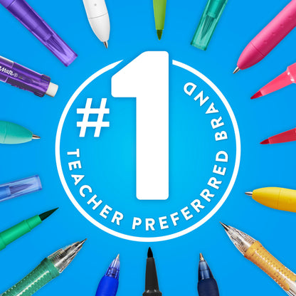 Paper Mate Flair Felt Tip Pens, Medium Point (0.7mm), Black, 12 Count - Teacher Supplies, Journaling, Note-Taking, Writing