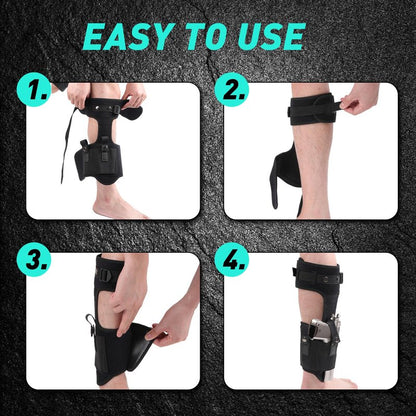 Funnysoft Ankle Holster for Concealed Carry Gun Leg Carry Pistol Holster with Pouch Compatible with Glock 43 26 19 SIG-P365 Ruger LCP 9mm 380 Adjustable Fit for Men Women(Classic)