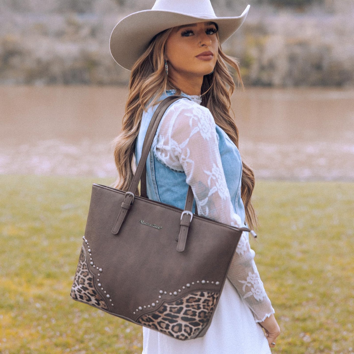 Montana West Purses and Handbags for Women 3pcs Hand Bags Tote Purse and Wallet Set Shoulder Satchel Bag for Women Leopard Print gifts MWC3-G058CF