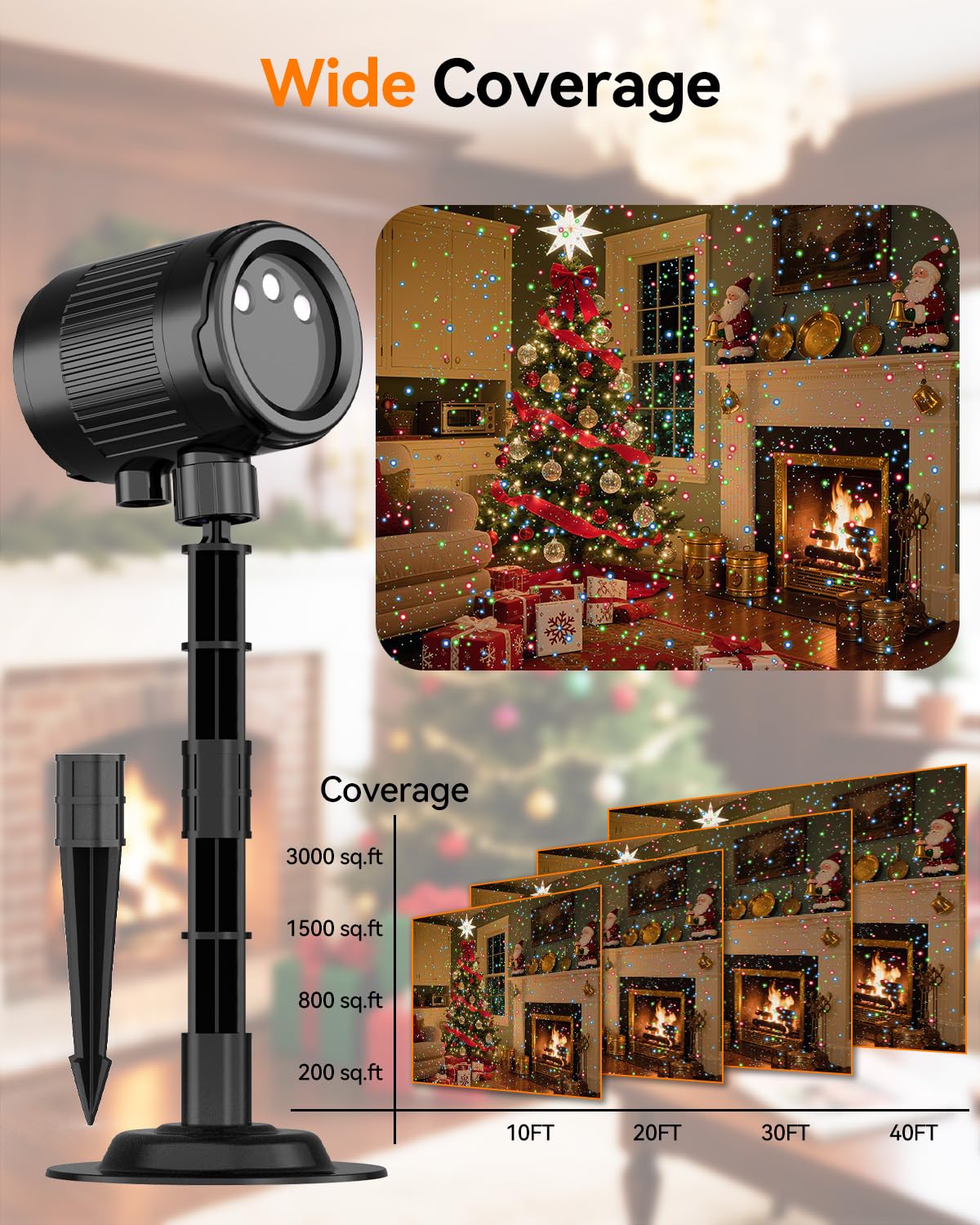 MXLATUU Laser Projector Lights, Valentines Day Gift RGB Laser Light with RF Remote,Timer, Christmas Holiday Decorations Projector for Home Garden Yard Party Outdoor Indoor Lights Show