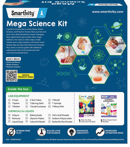 Smartivity Legendary Mega 150 Science Experiment Kit for Kids, Smart Birthday Gifts, Educational Science Experiments for Boys & Girls, STEM Toys for Learning & Fun for Age 6, 7, 8, 9, 10, 11, 12,14