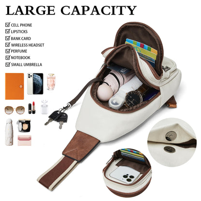 Sling Bag Crossbody Bags for Women Small Cross Body Bag Fanny Packs Chest Sling Purse for Daily Travel Leisure Sport