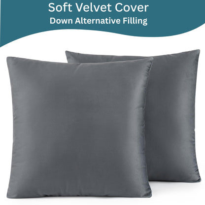 LANE LINEN Throw Pillow Insert - Pack of 2 16x16 Pillow Inserts for Decorative Pillow Covers, Throw Pillows Insert for Couch - White