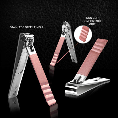 Utopia Care Nail Clippers Professional Nail Kit or Manicure Kit for Women and Men, Stocking Stuffers or Groomsmen Gifts 16Pcs Pedicure Set for Fingernail, Toenail Clippers with Travel Case