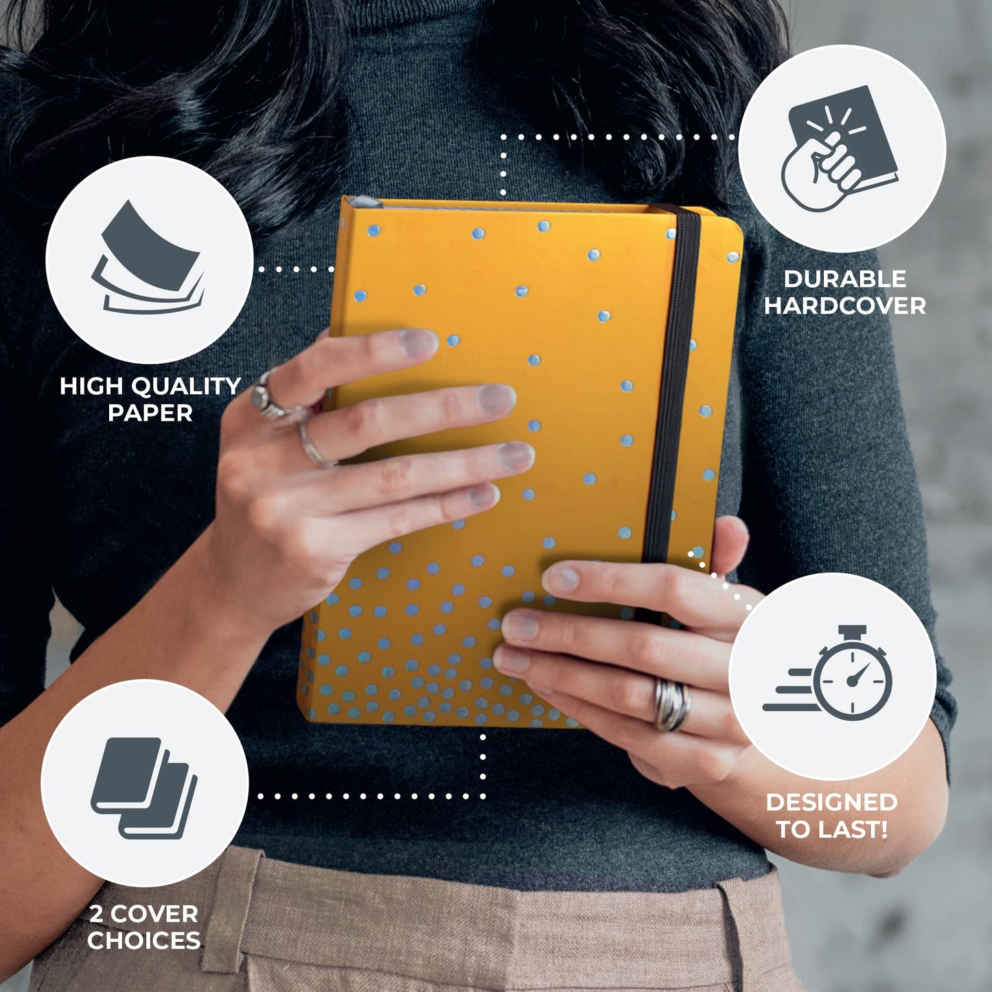 Boxclever Press Goal Planner – Luxury Undated Weekly Planner to Increase Productivity & Achieve your Goals. Weekly, Monthly, Quarterly Undated Planner with Vision Boards & Habit Trackers. 8.5 x 5.5ins